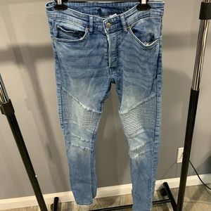 biker jeans